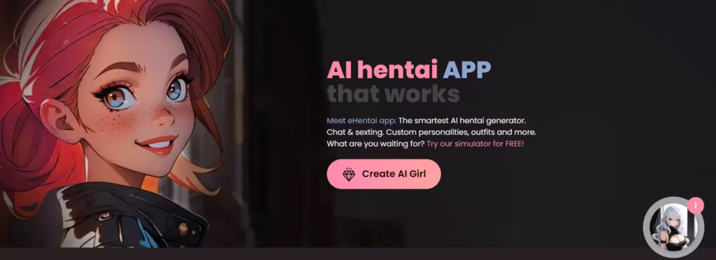 eHentai.ai official website homepage