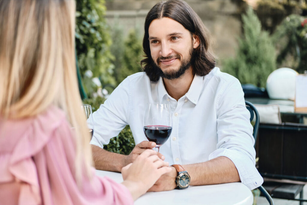 handsome christian on a date